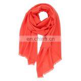 100% Mercerized Wool Twill Weave Plain Color Shawl Worsted Wool Autumn Winter Ladies Warm Scarf thumbnail-5