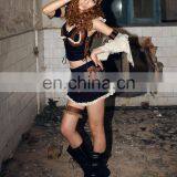 Steampunk Mini Skirt With Gear Patches thumbnail-4