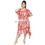 Plus Size Summer Women's Casual Wear Kaftan Full Length Stylish Maxi Dress Fashionable Sexy Kaftan