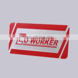 OEM High Polished Metal Aluminum Embossed Custom Advertising Wall Sign With Self Adhesive