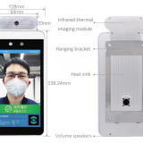 China Factory 8inch Thermal Imaging Face Recognition With Mask Temperature Scanner Infrared Human Body Temperature Measurement thumbnail-5
