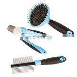 Stainless Steel Pet Dog Cat Grooming Deshedding Brush Comb Slicker Clippers Scissor Tool Set thumbnail-2