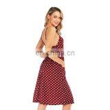 Large Size Chiffon Sexy Floral Suspender Skirt Female Summer Europe and the United States New Slim Printed Dress Skirt thumbnail-6