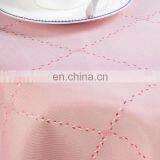 China Supplier Table Clothes Soild Plaid Jacquard Round Table Cloth Luxury Table Cloth thumbnail-3