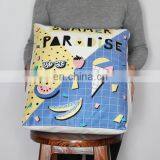 Wholesale Cartoon Design Soft Triangle Wedge Bolster Cushion Pillow Bed Reading Backrest Cushion For Sofa Office Chair