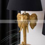 Luxury Gold Hotel Bedside Lamp Bulk Cheap Unique Elephant Table Lamp Reading Lamp thumbnail-4