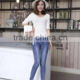 Women Washed Ripped Tight Slim Fit Legging Denim Jeans Pants thumbnail-1