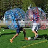 1.5M Wholesale 0.88m TPU Human Size Clear Plastic Balls , Inflatable Bumper Ball Bubble Soccer