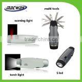 High quality high bright multi function flashlight with tools