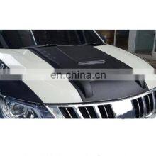 Customized 4x4 Abs Plastic Matte Black Car Hood Bonnet Scoops Cover for Mitsubishi Triton L200 2019 2020 2021 thumbnail-5