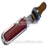 China Wholesale Leather Pendrive