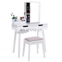 White French Mirrored Dressing Table Set