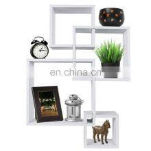 4 Cube Intersecting Wall Mounted Floating Shelves