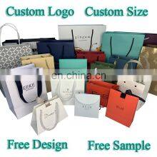 Custom Luxury White Paper Bag Gift Paper Shopping Bag Brown Kraft Paper Bag With Your Own Logo thumbnail-5