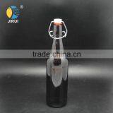 Wholesale 500ml High Quality Food Grade Amber Glass Beer Bottle With Swing Top thumbnail-3