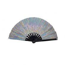 Large Folding Silk Hand Fan Hand Folding Fans Chinese Tai Chi Folding Fan for Men and Women Performance thumbnail-4