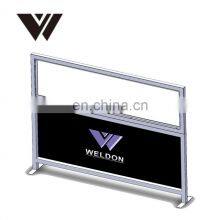 Weldon the New Custom Removable Fence Contains PVC Cloth and Glass Sheets Cafe Barrier thumbnail-2