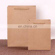 China Factory Wholesale Surface Handling Customized Printed Kraft Paper Bags With Twisted or Flat Handles thumbnail-4
