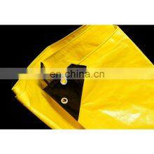 HDPE Yellow Welding Tarpaulin 200 GSM Pure Virgin UV Treated Waterproof Plastic Sheet with Eyelets