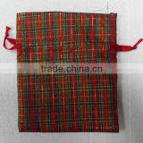 2016 Gold With Glitter Snowflake Printed Mesh Present Pouch for Jewelry/Christmas/party/festive Gifts/candy Packaging thumbnail-3