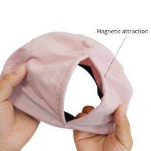 Caps and Hats Manufacturer Wholesale 6 Panel Plain Magnetic Closure Ponytail Hat Sport Cap Custom Waterproof Baseball Caps thumbnail-1