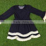 Wholesale factory price cheap fall jeans denim children frocks designs fashion fancy latest dress patterns for girls