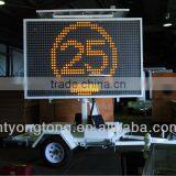 LED Full Matrix Variable Message Signs Trailer for Traffic Control