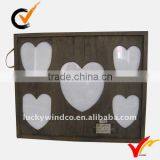 Wall Mounted Antique Reproduction Heart Shape Photo Frames