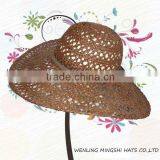 Brown Fashion Raffia Straw Hat for Lady thumbnail-1