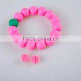 Wholesale Cheap 100% Food Grade Beads/ Colorful Silicone Beads Bracelet thumbnail-6