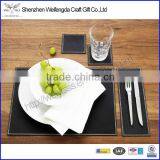 Fancy Design Faux Leather Place Mat Set