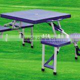 Outdoor Plastic Folding Picnic Table thumbnail-1
