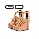 GDSHOE Fashion Ladies Italian Beautiful Wedge Sandal Shoes