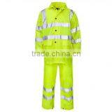 EN20471 2016 Green 100% Polyester 3M Reflective Raincoat Quality Choice thumbnail-3