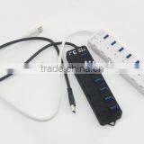 High speed multi 7 ports usb hub 3.0 for PC laptop notebook