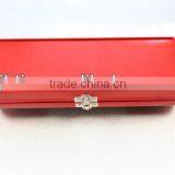 Practical Red Rectangle Tin Stationery Box