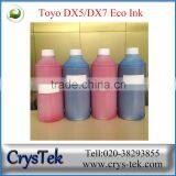 CRYSTEK Original Toyo Eco Solvent Ink for DX5/DX7 Printhead Machine in Low Price