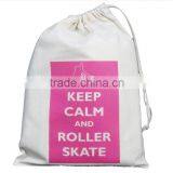Cotton Fabric Gift Bag Draw String Custom Logo Cotton Bag Canvas Bag thumbnail-3