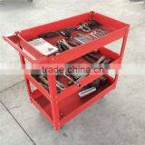 Heavy Duty Work Red Steel Tool Cart thumbnail-4
