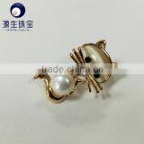 Pearl Main Stone and Crystal, Rhinestone Jewelry Main Material Brooch thumbnail-3