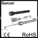 Aluminum Telescopic Antenna LED Flashlight With Magnet on Both Head and Tail
