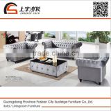 Suofeige indoor popular leather sectional sofa for living room 6806