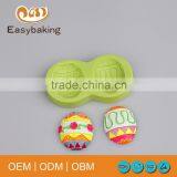 3D Beautiful Design Easter Eggs Silicone Molds For Cake Cookie Ice Cream Decorating