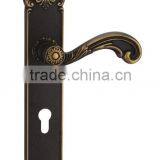 China Brass Door Handles 250-270mm Long Plate With 8545 Lock Body and Brass Cylinder Quality Choice thumbnail-2