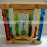 Honorable Desktop Glass Sand Timer With Wooden Frame