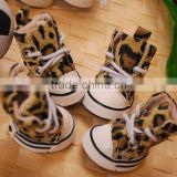 Fashion Cozy Pet Dog Boots Puppy Leopard Shoes