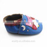 Owl Blue Leather Baby Toddler Boys Shoes thumbnail-4