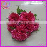9 Heads 16" Hot Pink Plastic Artificial Carnation