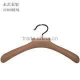 Heavy Duty Wooden Looking Female Velvet Hanger For Sweater