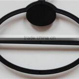 Colorful Flat Style Round Plastic Scarf Hanger Velvet